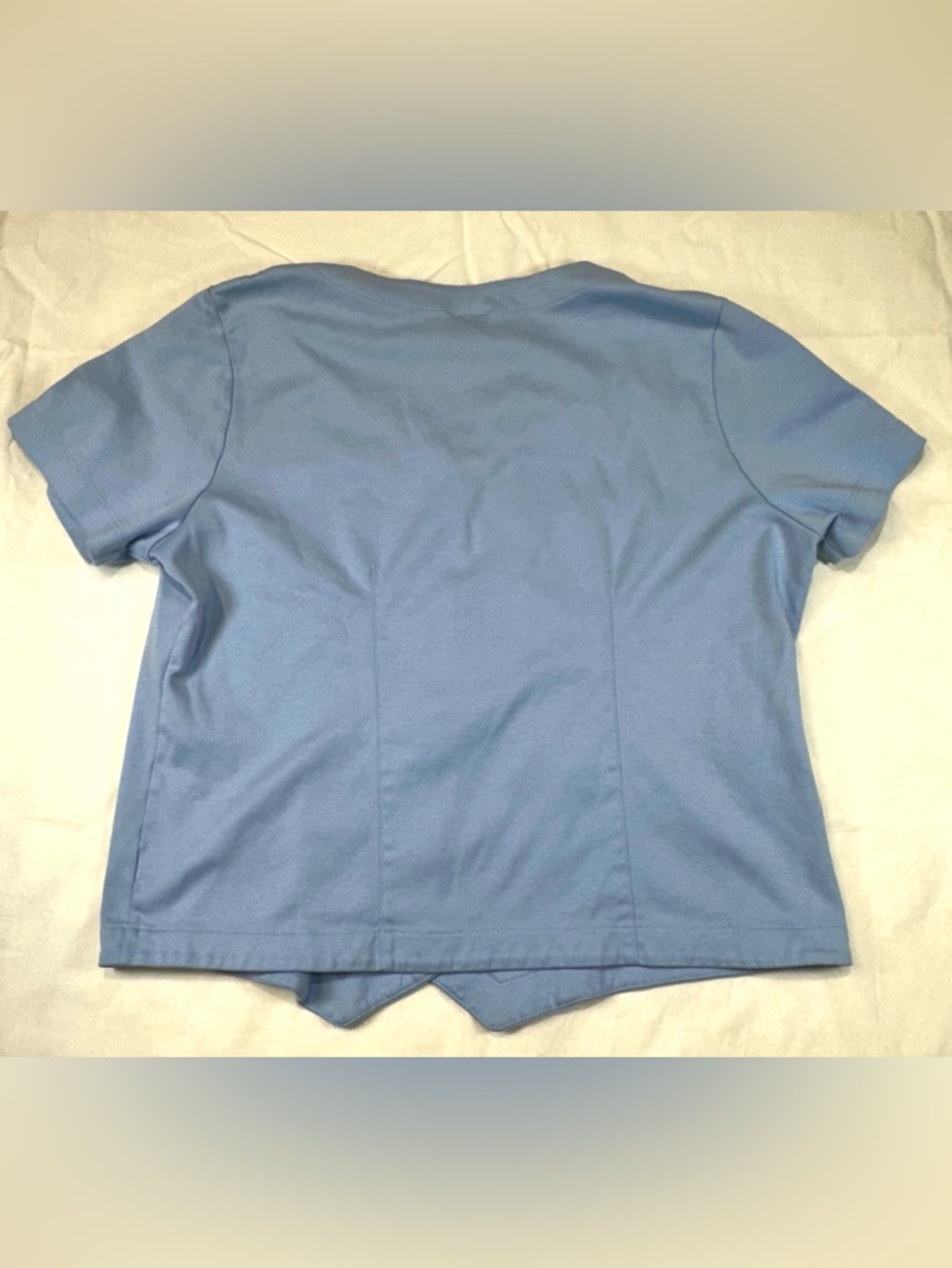 L.L.Bean Baby Blue Women's Cotton PJ top - Picture 2 of 5